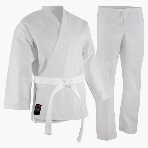 Jiu Jitsu Pro Force  White Kimono Size #3 Karate King Fu Set 3 Pieces - Picture 1 of 2